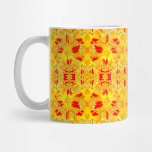 Abstract Flower Petal Pattern Mug